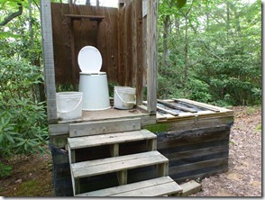 Typical privy along this part of the trail.