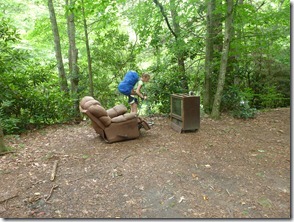 Someones idea of a gag (just off the road)
